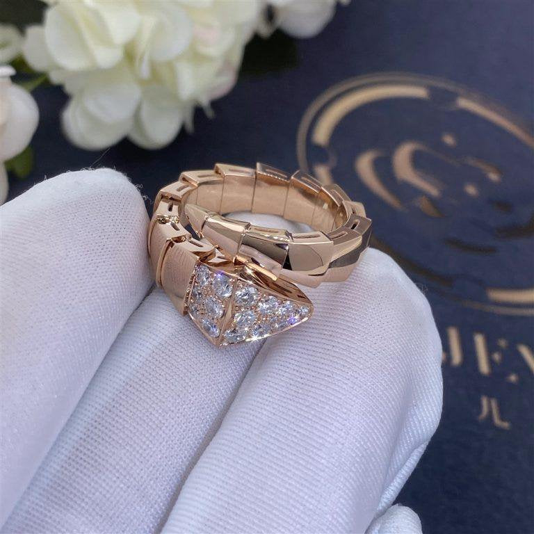 [Raffine]ANILLO SERPENTI ORO ROSA DIAMANTE