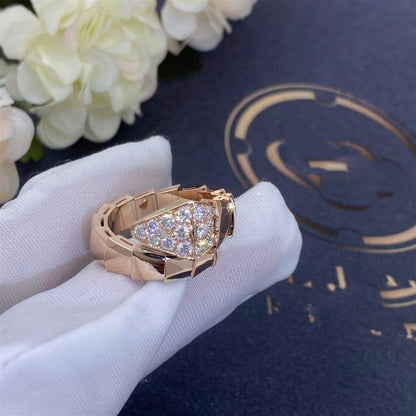 [Raffine]ANILLO SERPENTI ORO ROSA DIAMANTE