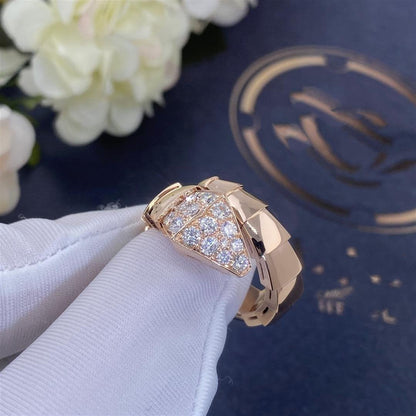 [Raffine]ANILLO SERPENTI ORO ROSA DIAMANTE