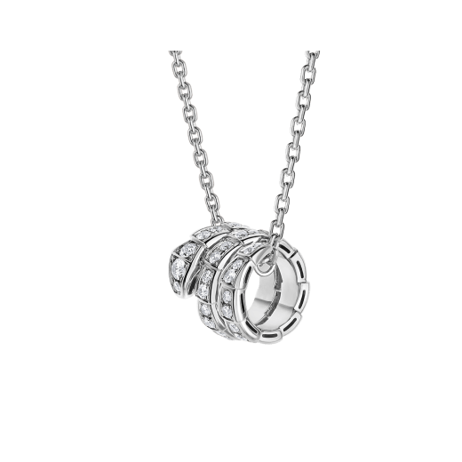 [Raffine]COLLAR SERPENTI DOBLE ANILLO DIAMANTE