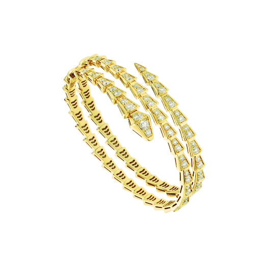 [Raffine]SERPENTI BRACELET GOLD DIAMOND DOUBLE ROW