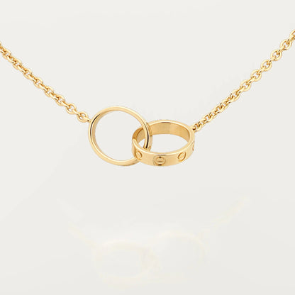[Raffine]LOVE DOUBLE RING NECKLACE