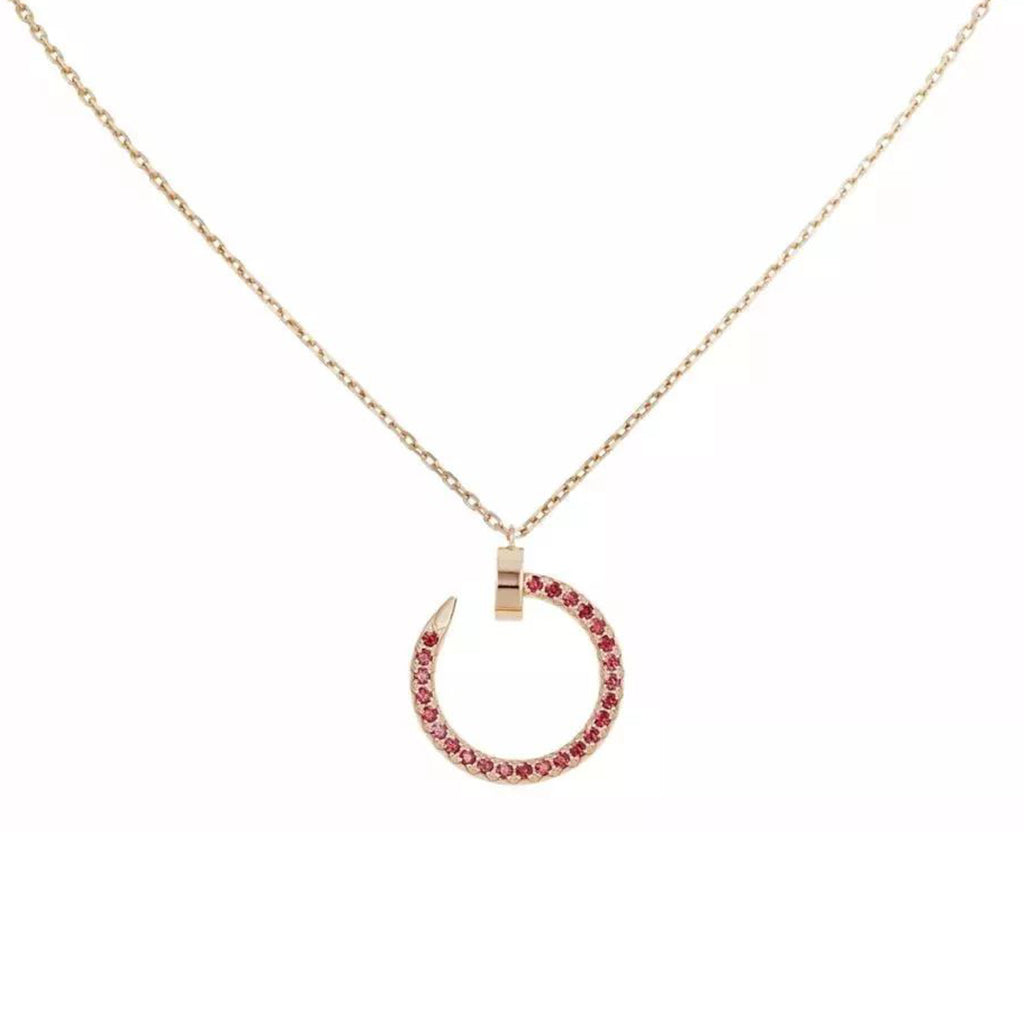 [Raffine]JUSTE NECKLACE RED FULL DIAMONDS