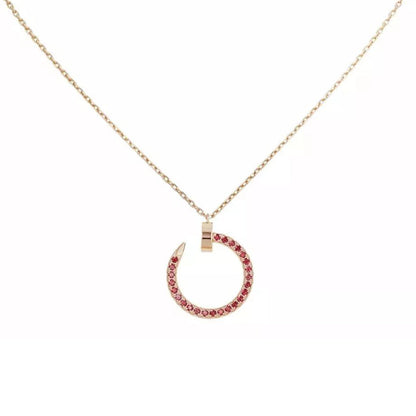 [Raffine]JUSTE NECKLACE RED FULL DIAMONDS