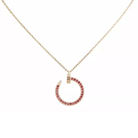 [Raffine]JUSTE NECKLACE RED FULL DIAMONDS