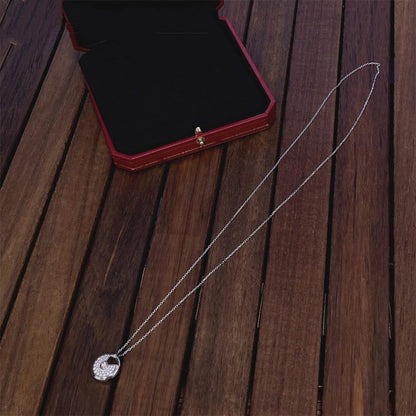 [Raffine]AMULETTE SILVER FULL DIAMOND NECKLACE