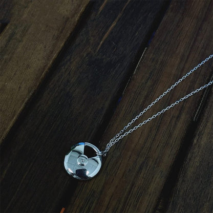 [Raffine]AMULETTE SILVER FULL DIAMOND NECKLACE