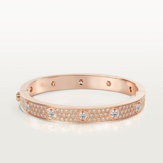 [Raffine]LOVE BRACELET 6.1MM DIAMOND-PAVED 10 BIG DIAMONDS