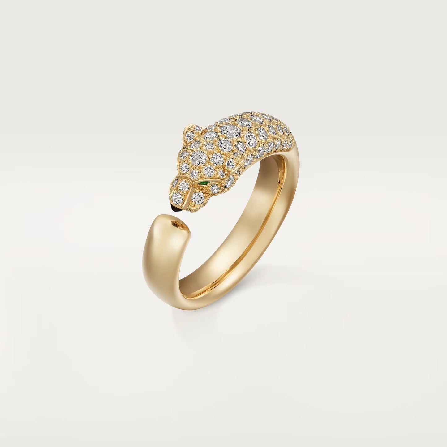 [Raffine]PANTHERE HALF DIAMOND SMALL RING