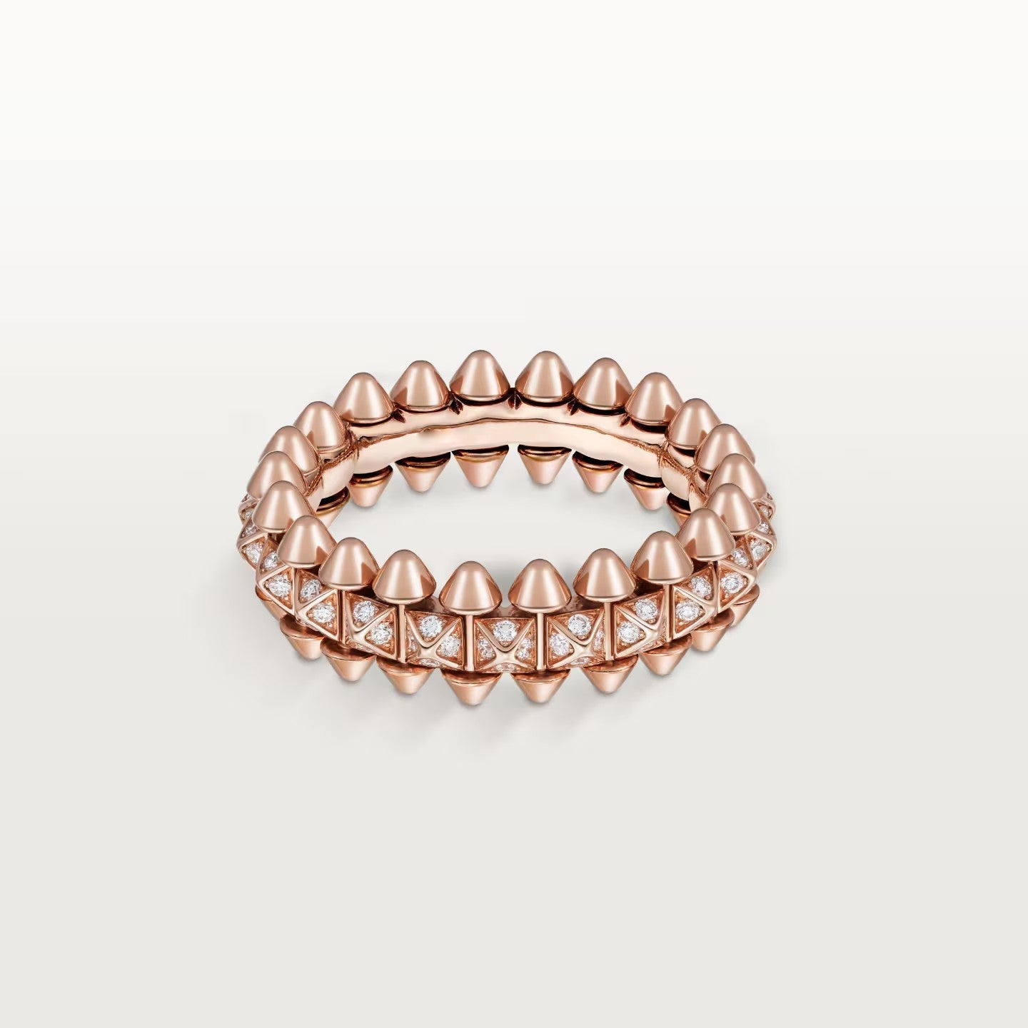[Raffine]CLASH 6.4MM SMALL FULL DIAMOND RING
