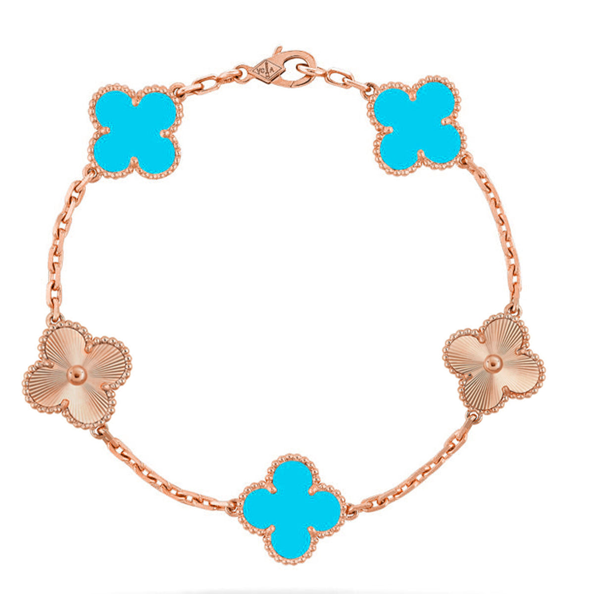 [رافين] مجموعة سوار CLOVER 5 MOTIF TURQUOISE