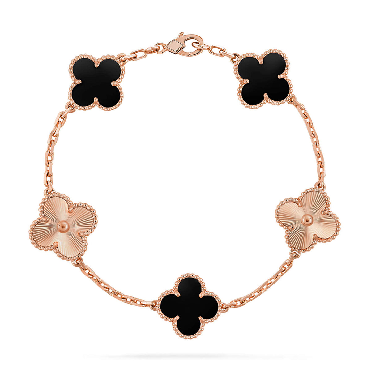 [Raffine] CLOVER 5 MOTIV ONYX-ARMBANDKOLLEKTION