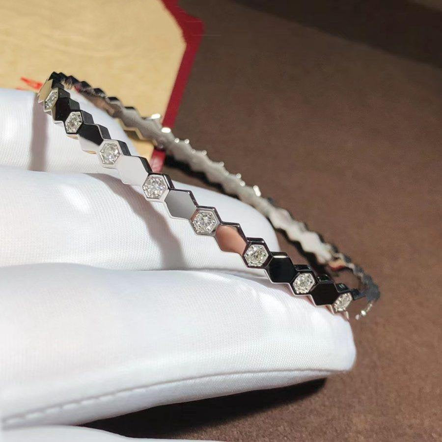 [Raffine]BEE LOVE SILVER DIAMOND BRACELET