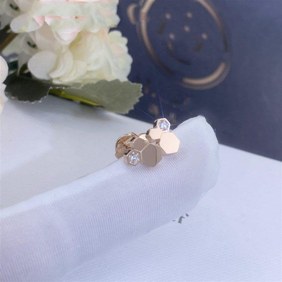 [Raffine]BEE LOVE PINK GOLD DIAMOND EARRINGS