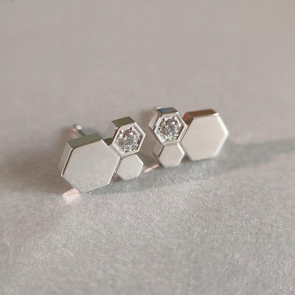 [Raffine]BEE LOVE SILVER DIAMOND EARRINGS