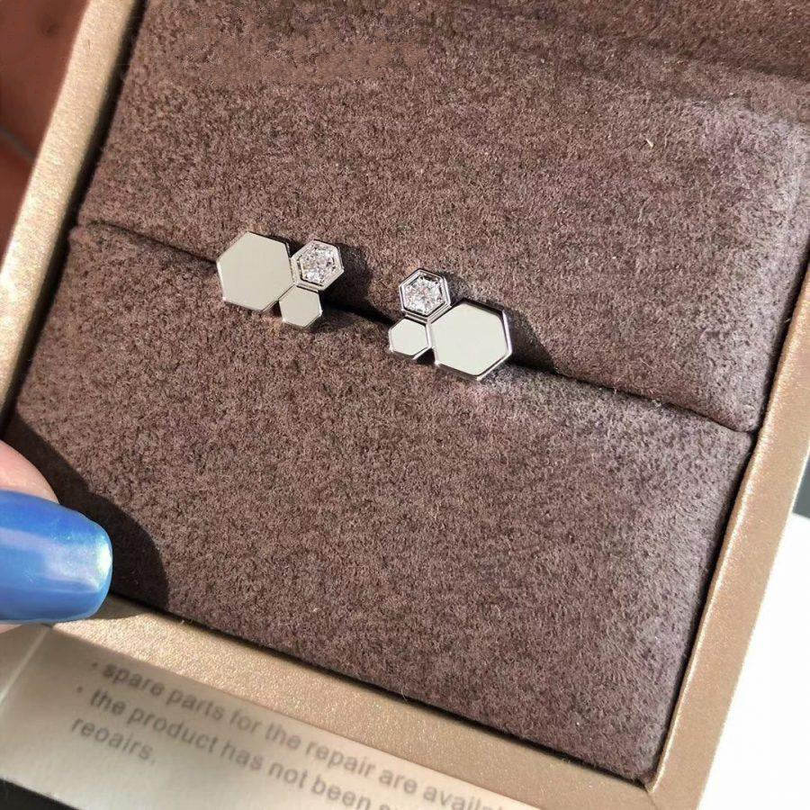 [Raffine]BEE LOVE SILVER DIAMOND EARRINGS