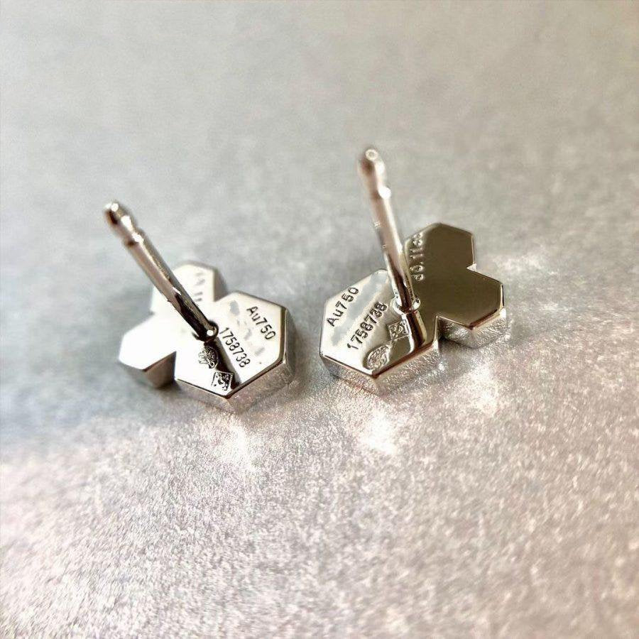 [Raffine]BEE LOVE SILVER DIAMOND EARRINGS