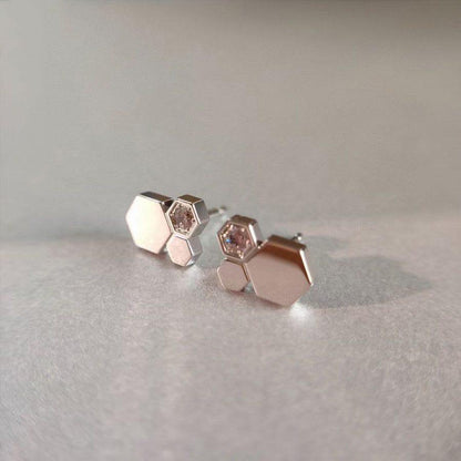 [Raffine]BEE LOVE SILVER DIAMOND EARRINGS