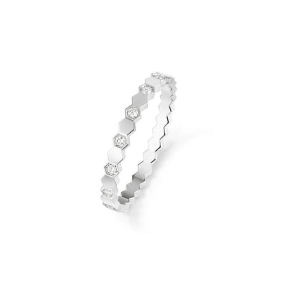 [Raffine] ANILLO BEE LOVE PLATA DIAMANTE