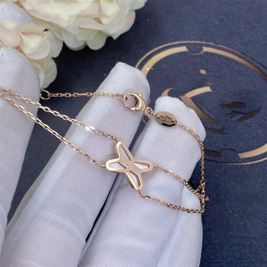 [Raffine]JEUX BRACELET WHITE MOP PINK GOLD 1 DIAMOND