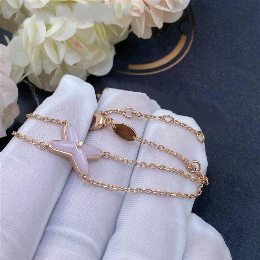 [Raffine]JEUX BRACELET PINK MOP PINK GOLD 1 DIAMOND