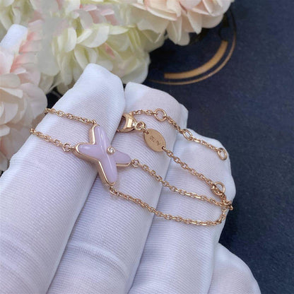 [Raffine]JEUX BRACELET PINK MOP PINK GOLD 1 DIAMOND