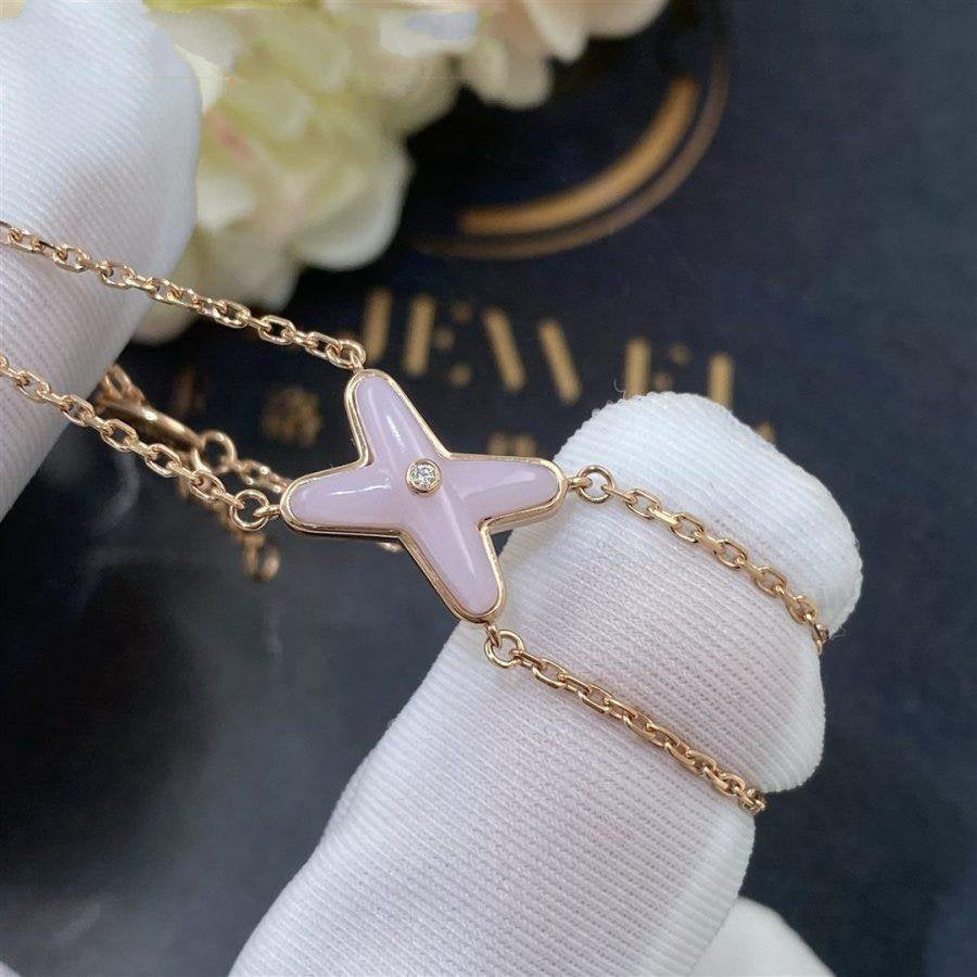 [Raffine]JEUX BRACELET PINK MOP PINK GOLD 1 DIAMOND