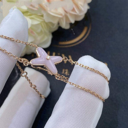[Raffine]JEUX BRACELET PINK MOP PINK GOLD 1 DIAMOND