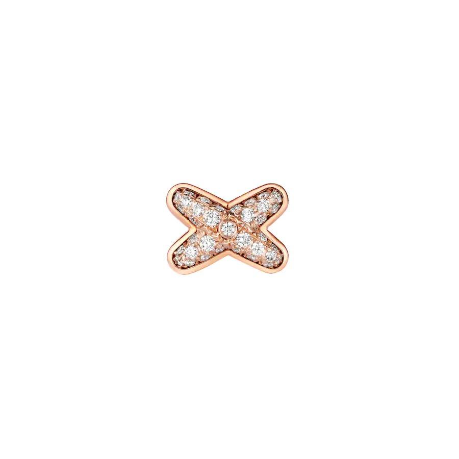 [Raffine]JEUX DE PINK GOLD DIAMOND EARRINGS