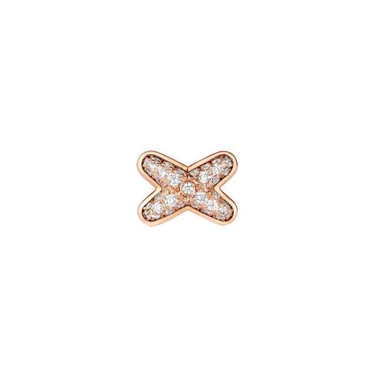 [Raffine]JEUX DE PINK GOLD DIAMOND EARRINGS