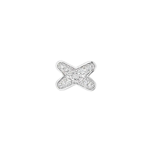 [Raffine]JEUX DE SILVER DIAMOND EARRINGS