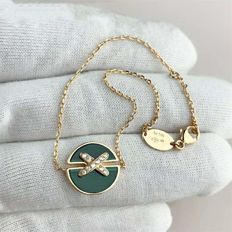 [Raffine]JEUX DE BRACELET MALACHITE PINK GOLD DIAMONDS