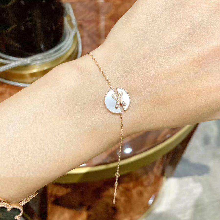 [Raffine]JEUX DE BRACELET MOP PINK GOLD DIAMONDS