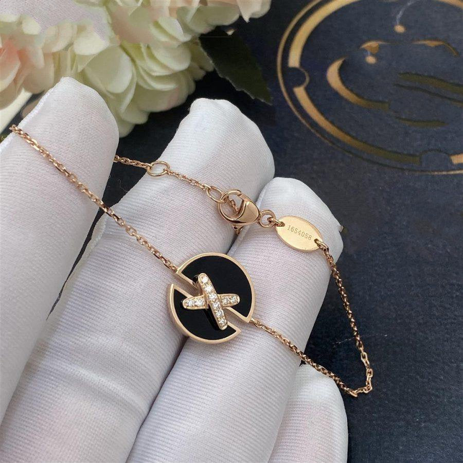 [Raffine]JEUX DE BRACELET ONYX PINK GOLD DIAMOND