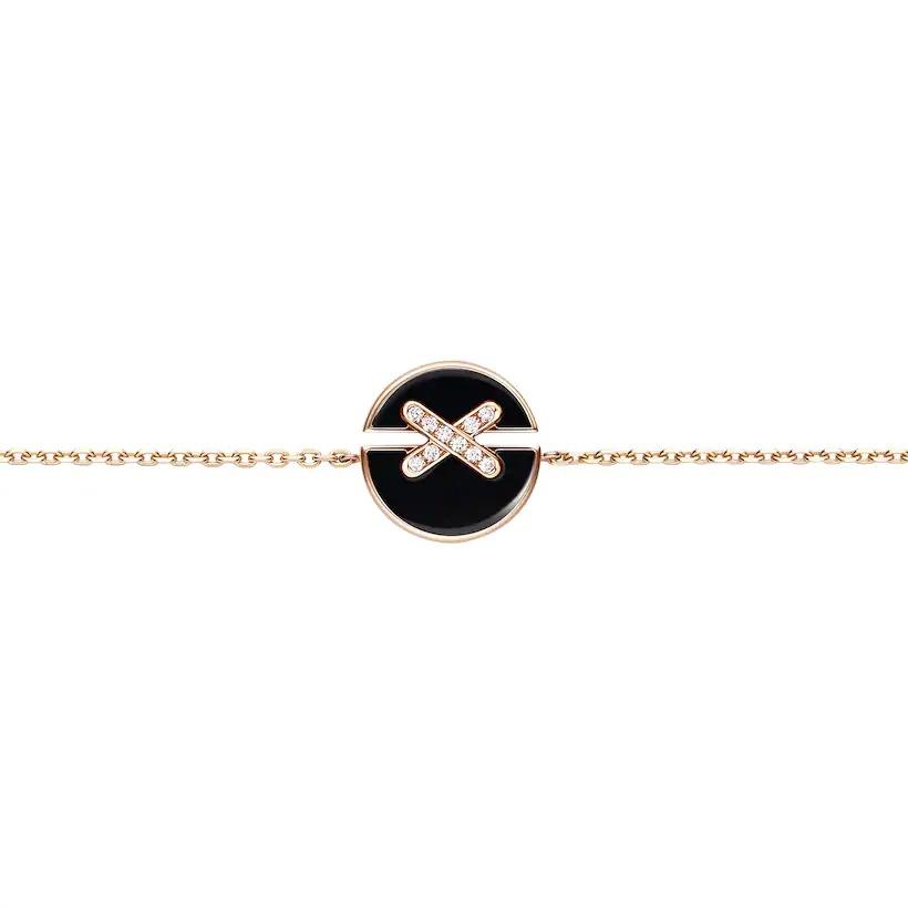 [Raffine]JEUX DE BRACELET ONYX PINK GOLD DIAMOND