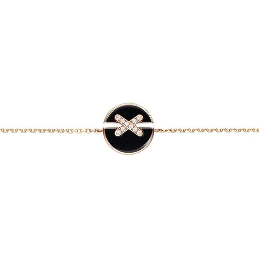 [Raffine]JEUX DE BRACELET ONYX PINK GOLD DIAMOND