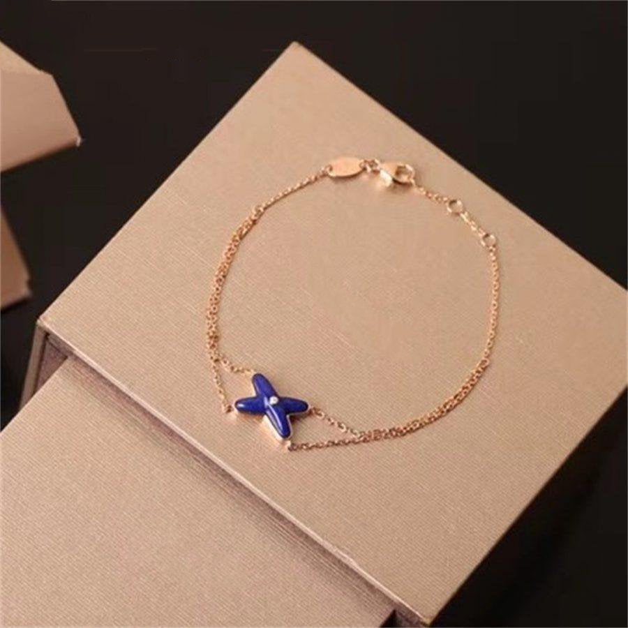 [Raffine]Hollow Design Four-Leaf Clover Flower Shape Ring