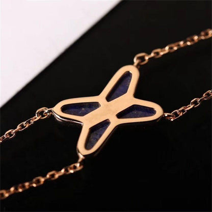 [Raffine]Hollow Design Four-Leaf Clover Flower Shape Ring