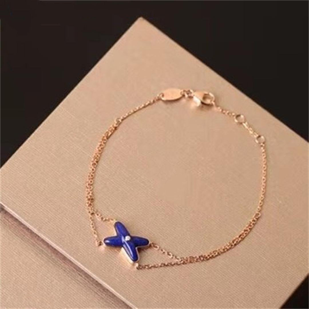 [Raffine]Hollow Design Four-Leaf Clover Flower Shape Ring