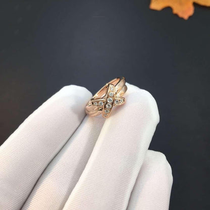 [Raffine]JEUX DE PINK GOLD DIAMOND RING
