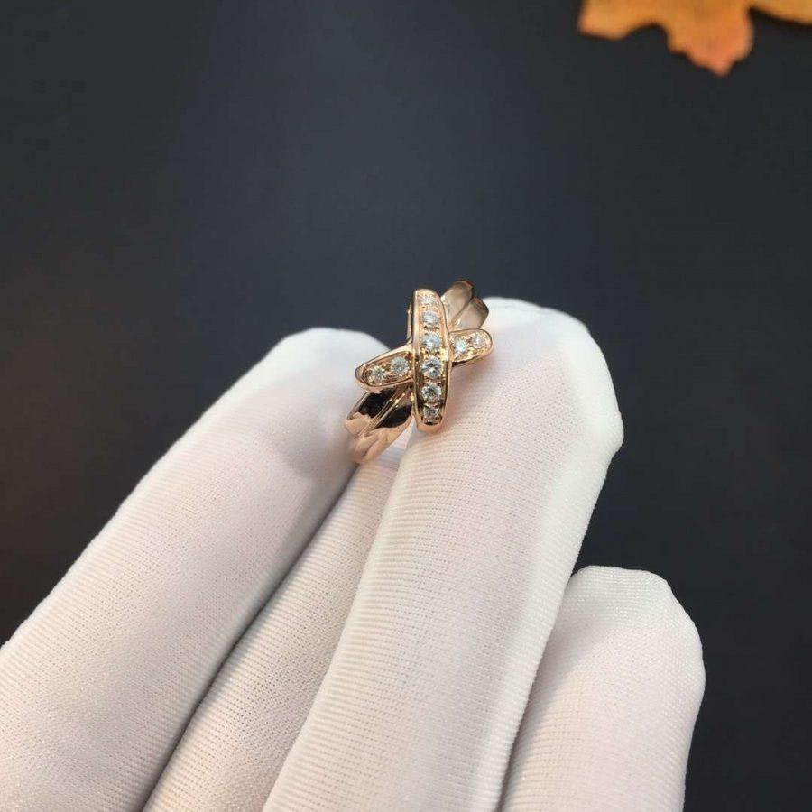 [Raffine]JEUX DE PINK GOLD DIAMOND RING