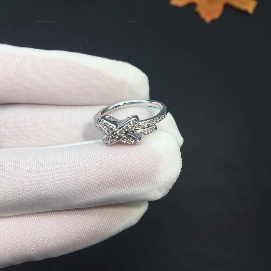 [Raffine]JEUX DE SILVER DIAMOND RING
