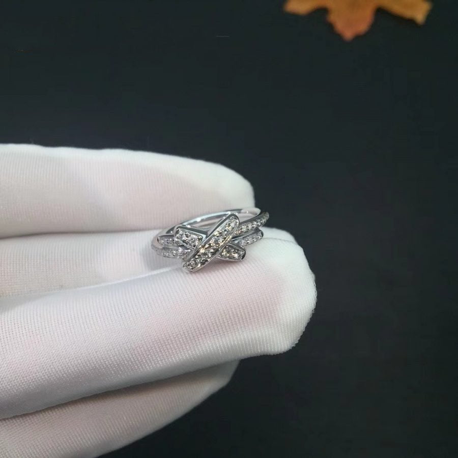 [Raffine]JEUX DE SILVER DIAMOND RING
