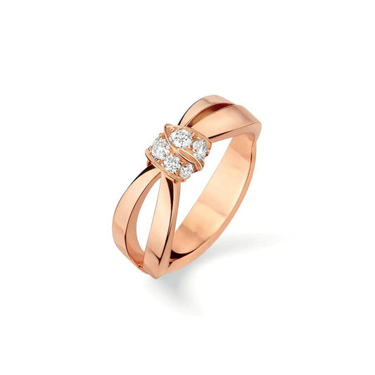 [Raffine]LIENS RING PINK GOLD DIAMOND