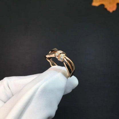 [Raffine]LIENS RING PINK GOLD DIAMOND