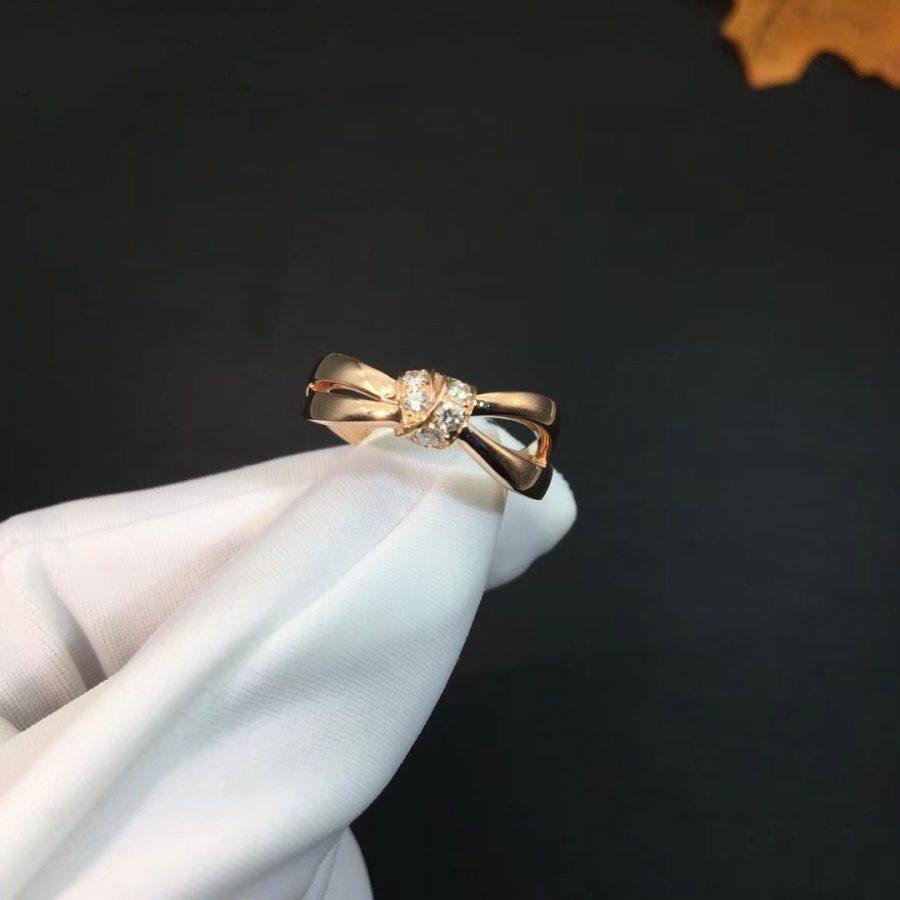 [Raffine]LIENS RING PINK GOLD DIAMOND