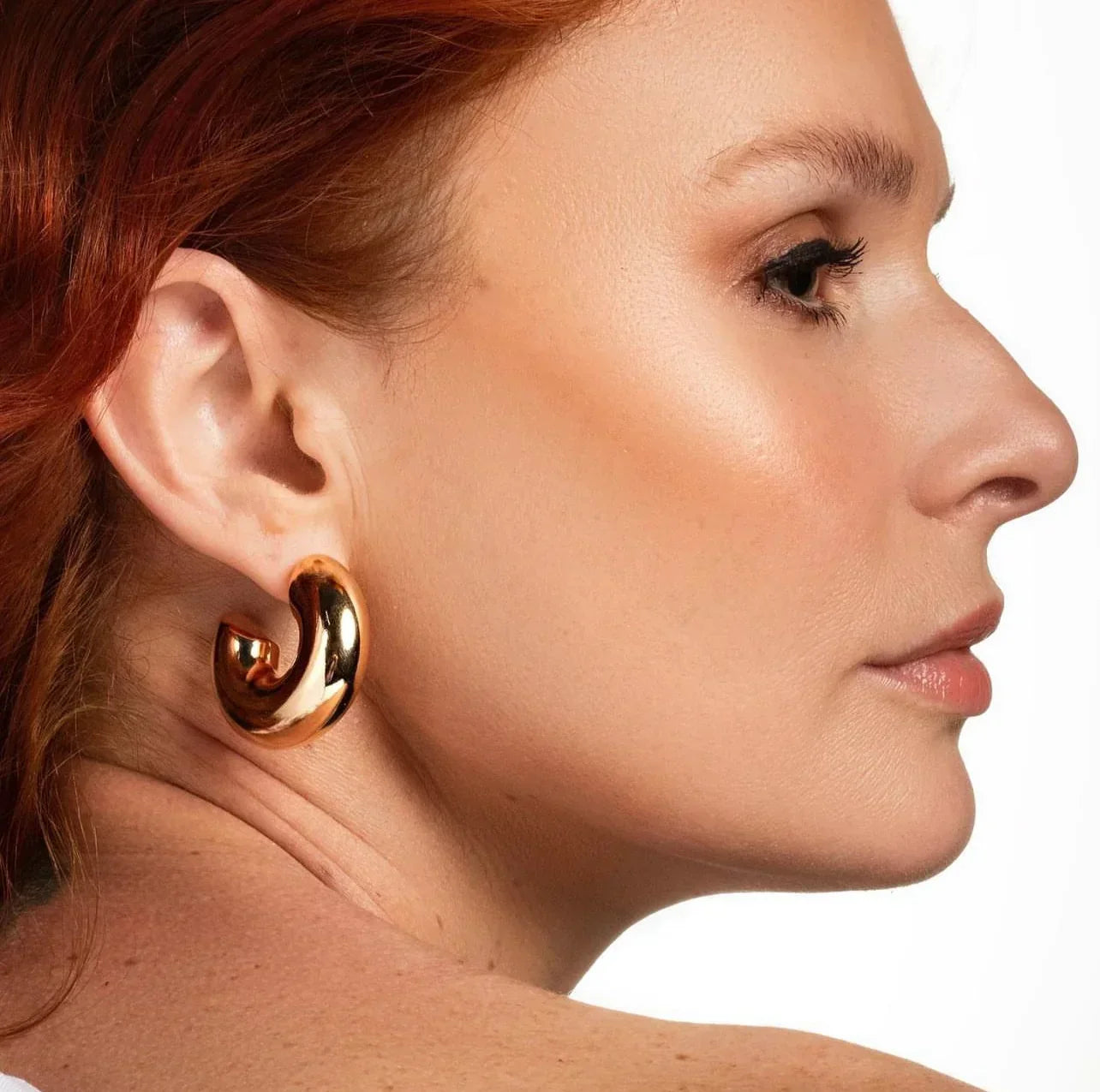 [Raffine]Natalia Chunky Gold Hoops