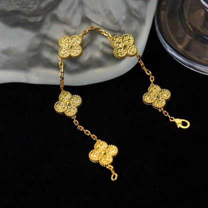 [Raffine]CLOVER 5 MOTIFS BRONZING BRACELET