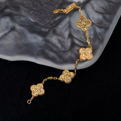 [Raffine]CLOVER 5 MOTIFS BRONZING BRACELET