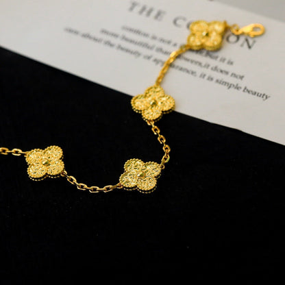 [Raffine]CLOVER 5 MOTIFS BRONZING BRACELET